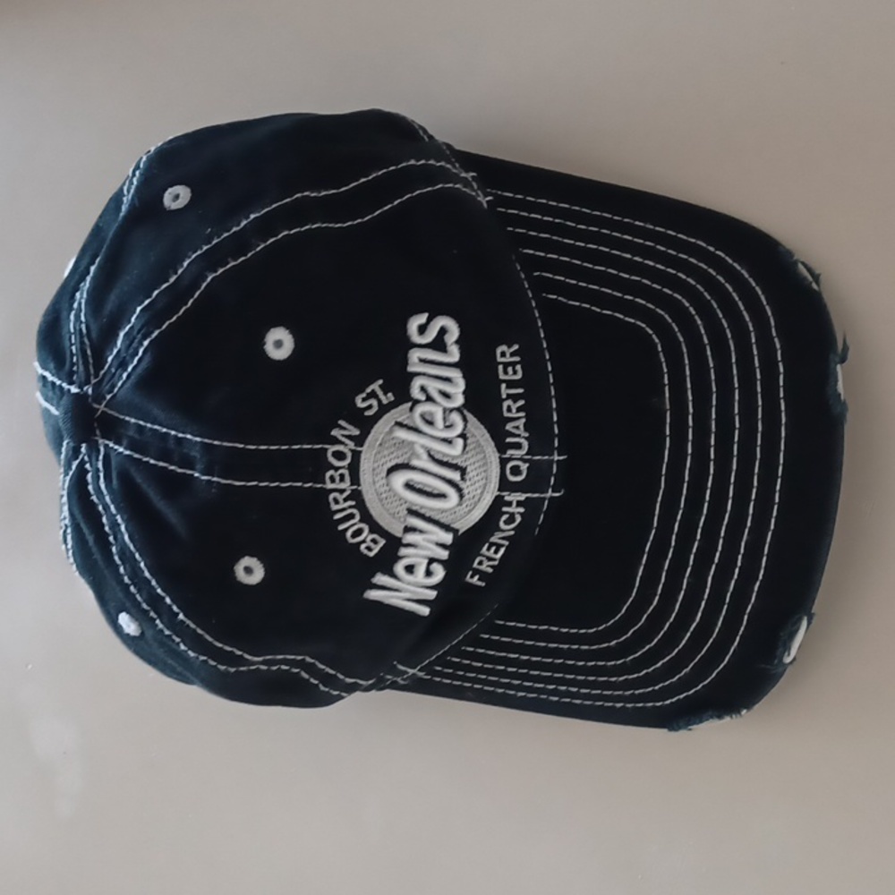 NEW ORLEANS Bourbon Street Distressed Ball Hat - NEW